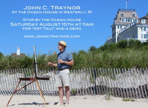 "Art Talk" at the Ocean House - August 15th, 2015 at 11am