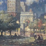 Washington Square Park at Night - 16" x 20"