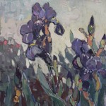 Irises in the Garden - 24" x 18" - SOLD