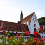 Scenic Austria, church and flowers
